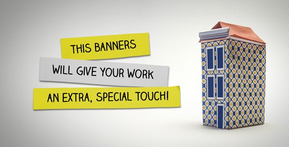 Paper Banner Animation - VideoHive 14137602