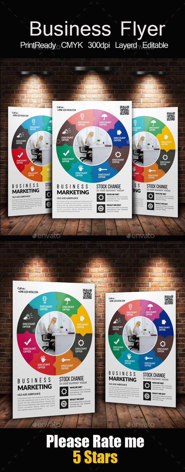 Corporate Strategy Planning Flyer Template - Corporate Flyers