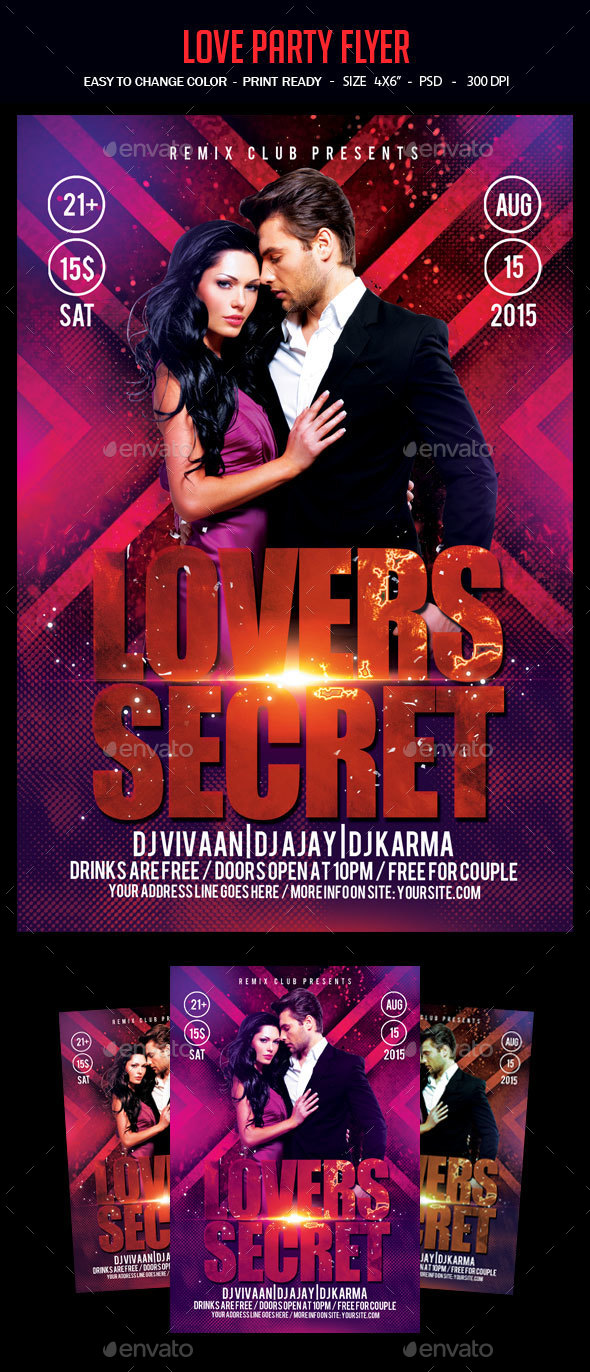Love Party Flyer - Clubs & Parties Events
