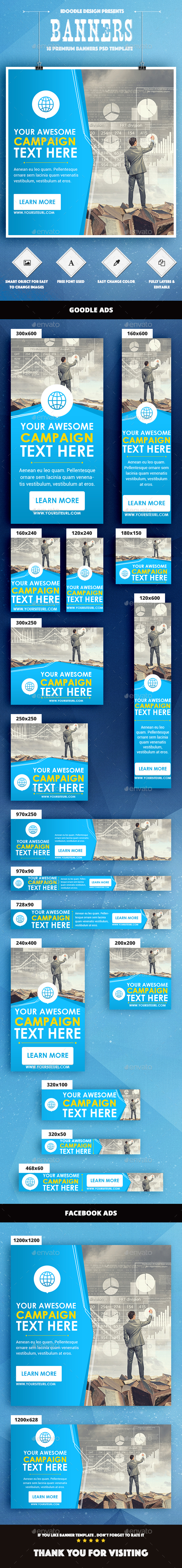 Multipurpose Banners Ads - Banners & Ads Web Elements