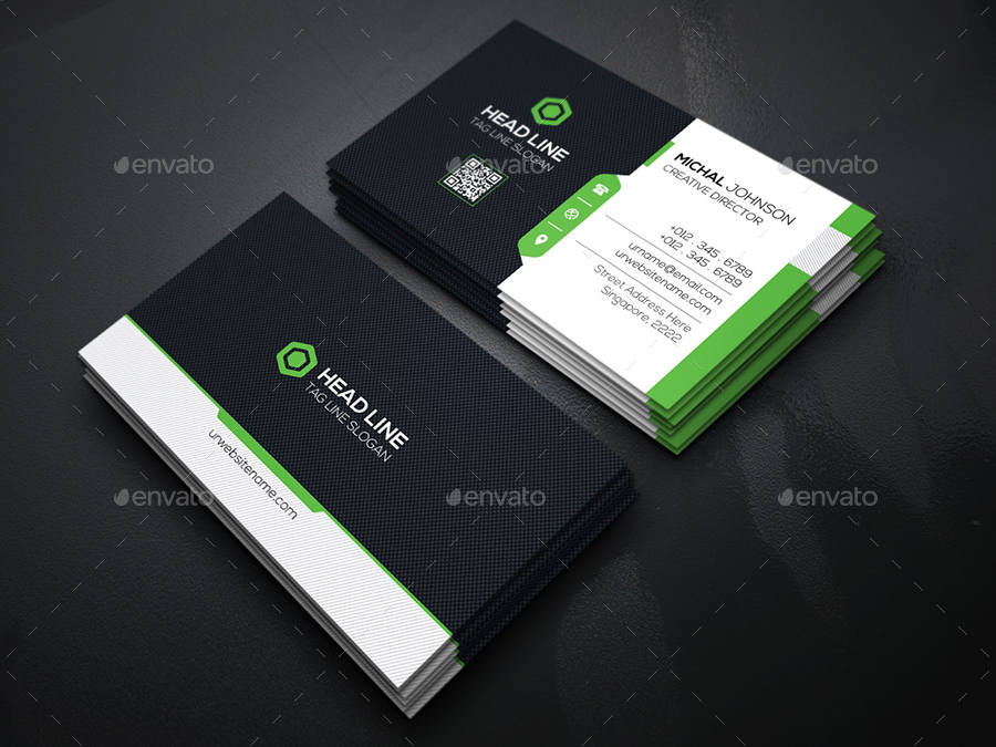 Head Line Business Cards by generousart | GraphicRiver