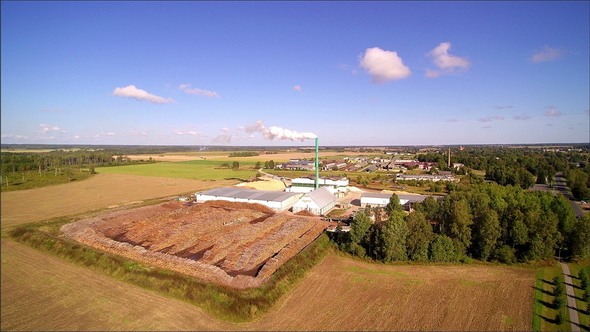 A Pellet Factory in Ebavere Estonia