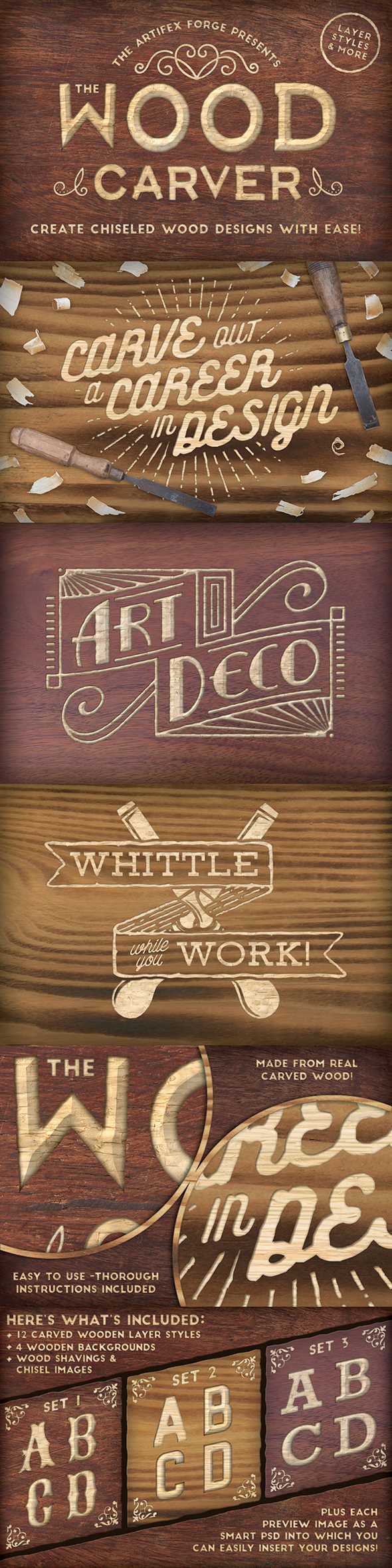 The Wood Carver - PS Styles - Styles Photoshop