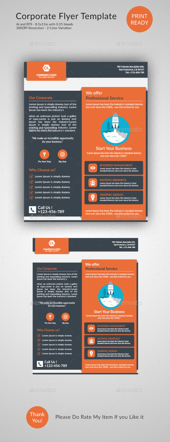 Corporate Flyer Template - Corporate Flyers