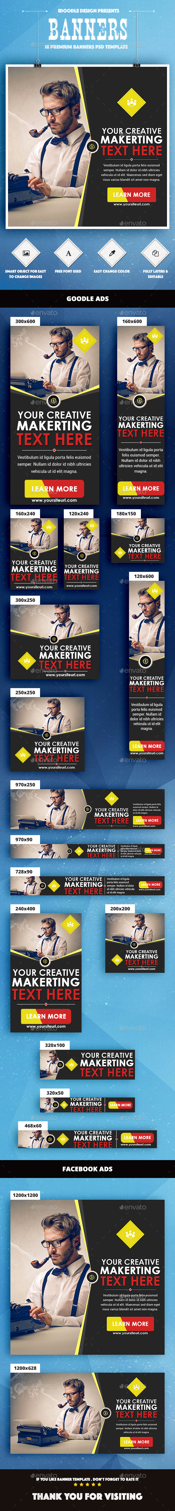 Multipurpose Banners Ads - Banners & Ads Web Elements