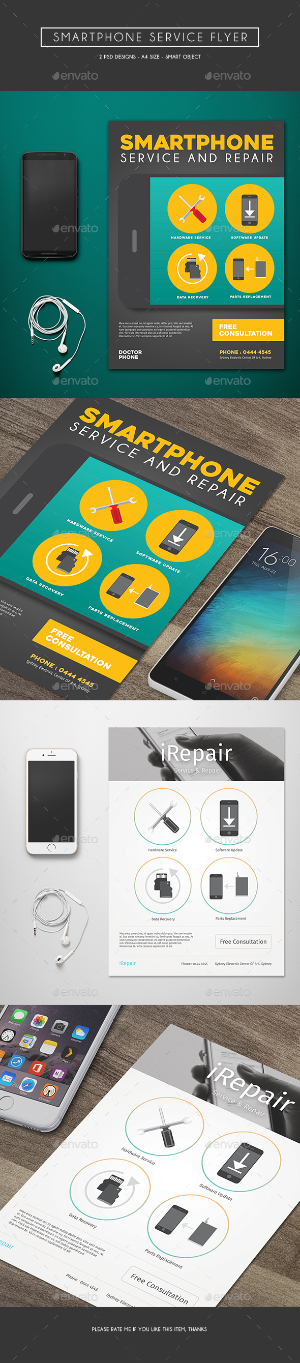 Smartphone Service Flyer - Commerce Flyers