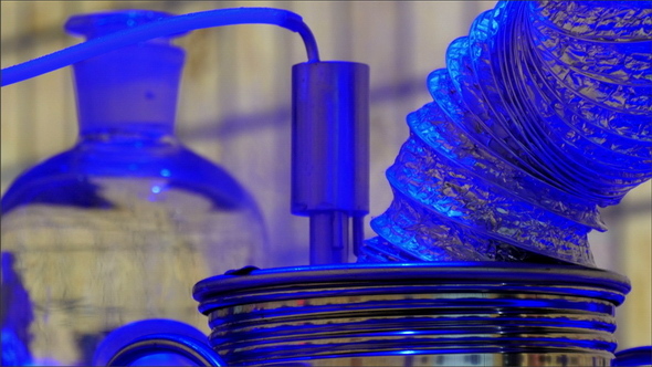 Blue Lights on the Big Barrel with Tubes alt