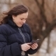 Woman On The Tablet  In Winter Park - VideoHive Item for Sale