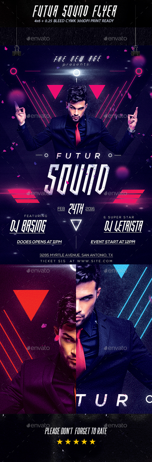 Futur Sound Flyer - Clubs & Parties Events