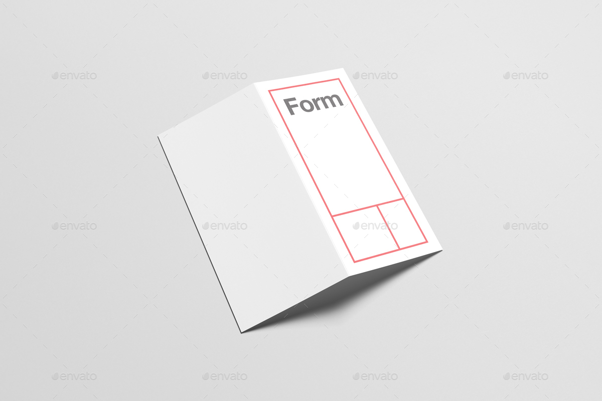 half fold brochure size