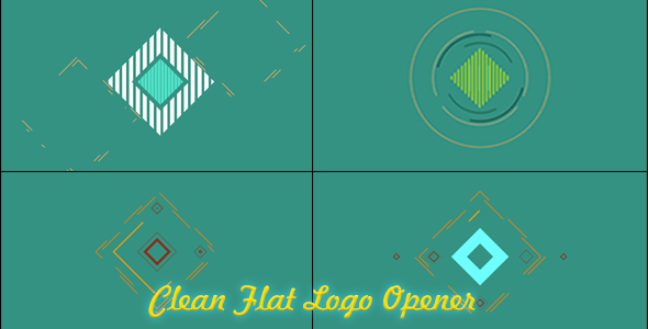 Clean Flat Logo Opener