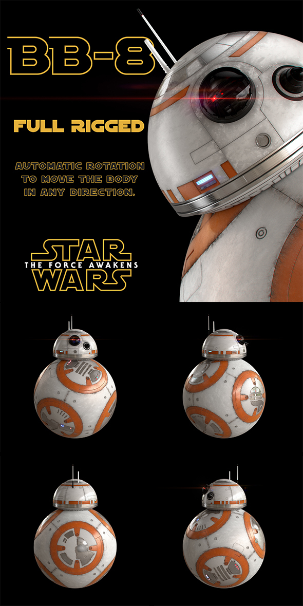 BB-8 Star Wars - 3Docean 14353444