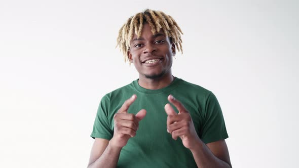 Shooting Gesture Happy Man Everything Fine alt