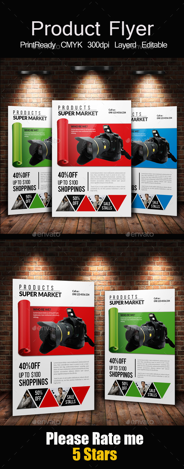 Product Promotion Flyer & Ad - Corporate Flyers