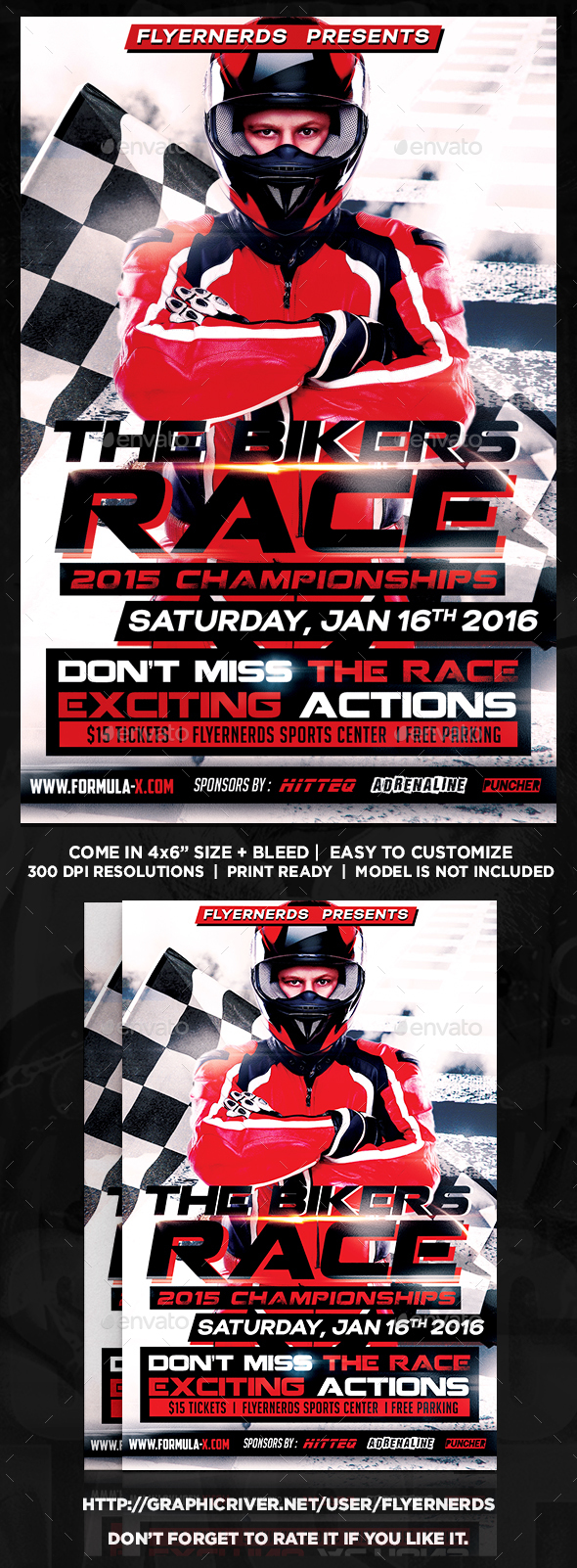 The Bikers Championships Sports Flyer - Sports Events