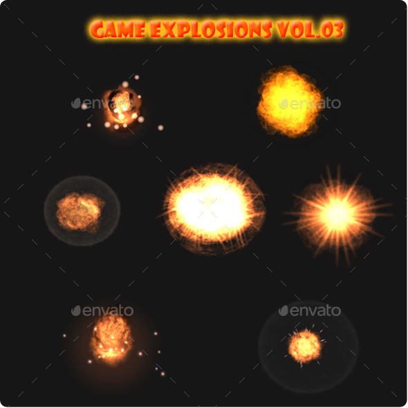 Game Explosions Vol.3 - Sprites Game Assets