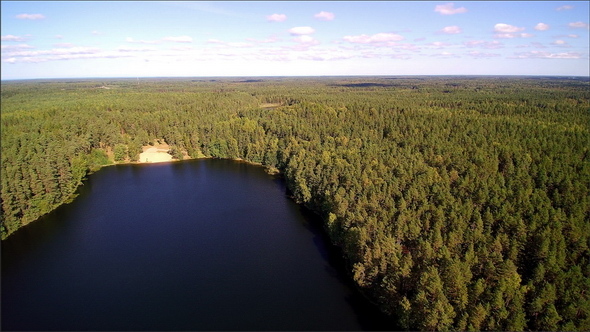 A Lake Beside the Factory in Viitna Estonia