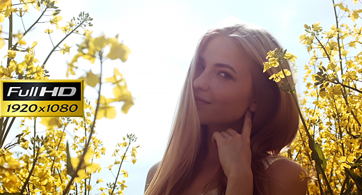 Girl In The Tall Flowers