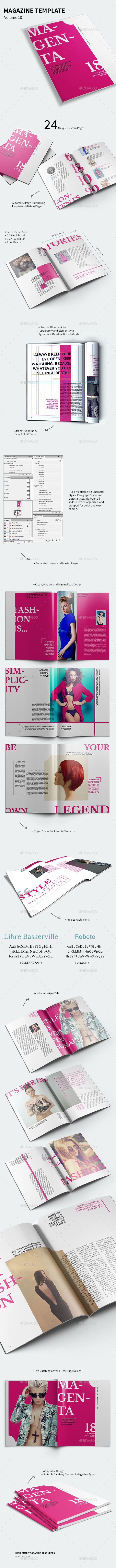 Magazine Template - Volume 10 - Magazines Print Templates