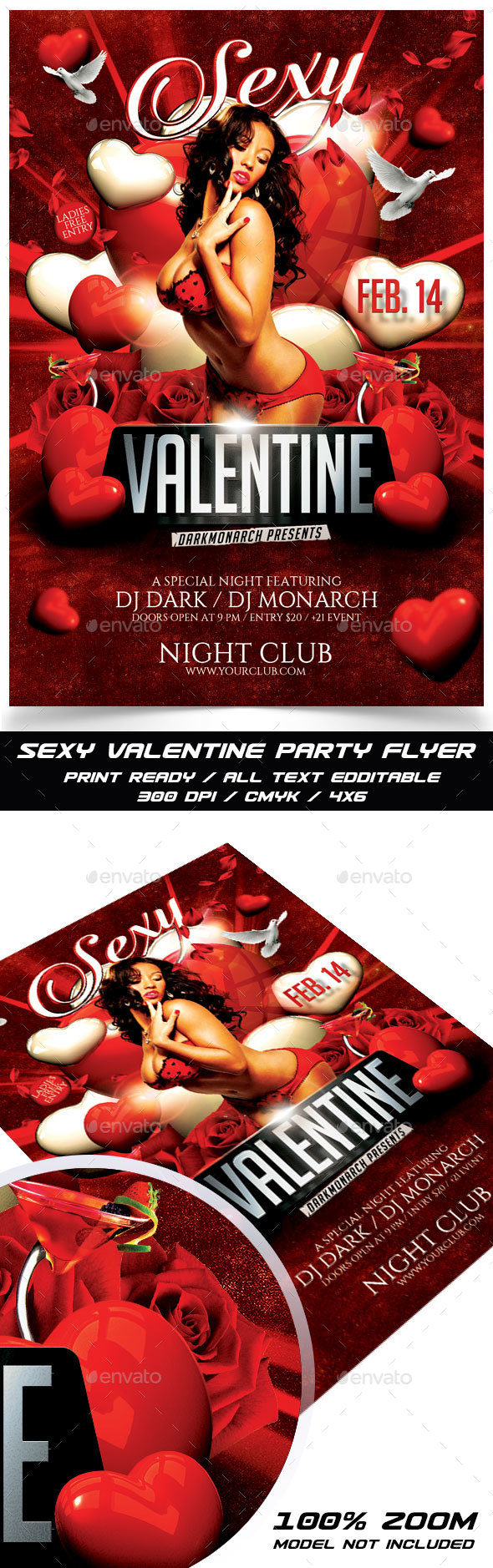 Sexy Valtentine Party Flyer - Events Flyers