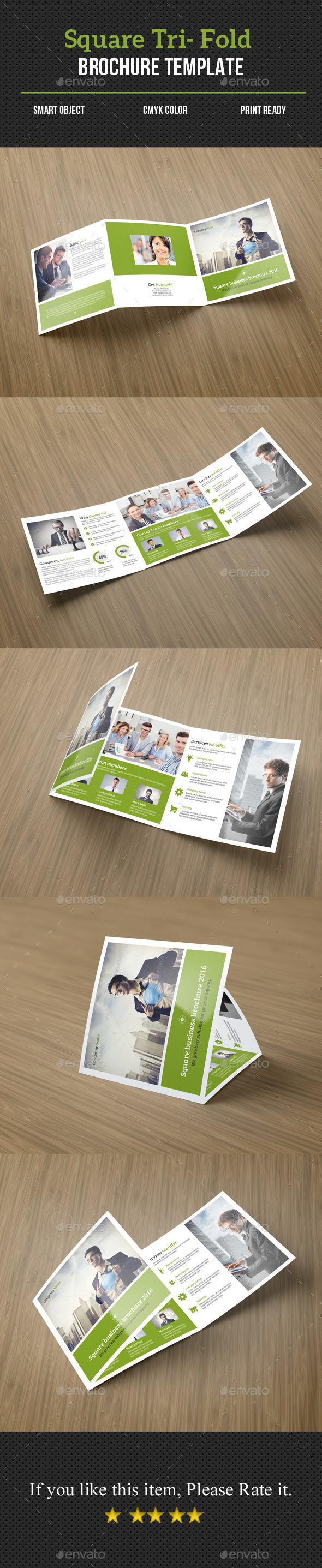 Square Tri- fold Corporate Brochure - Corporate Brochures