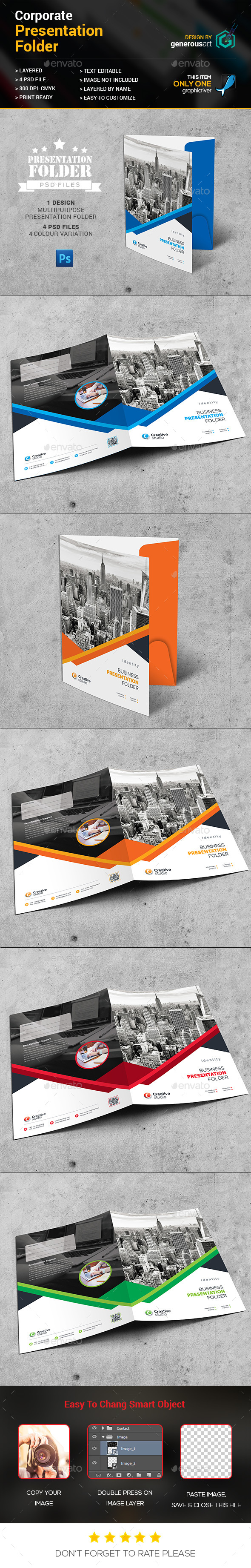 Presentation Folder - Stationery Print Templates