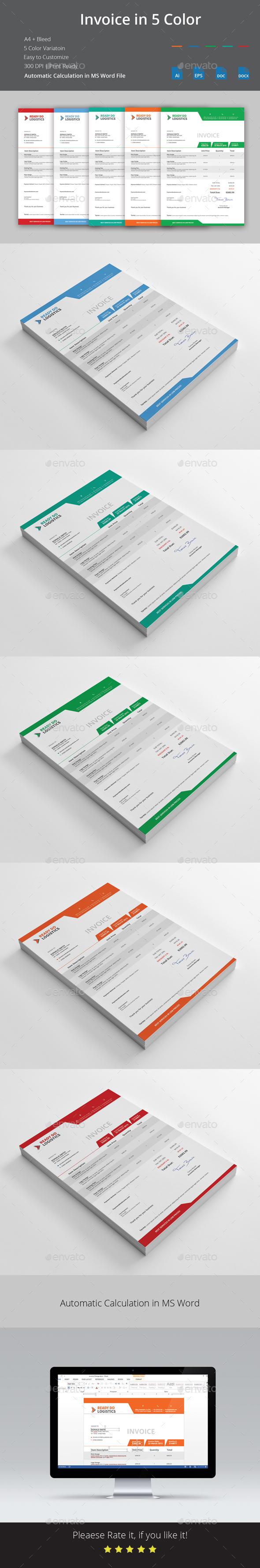 Invoice - Proposals & Invoices Stationery