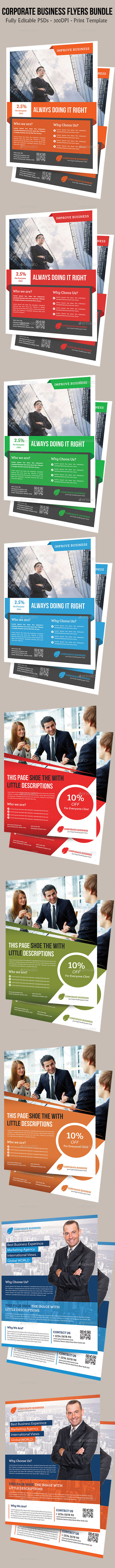 Corporate Business Flyers Bundle - Flyers Print Templates