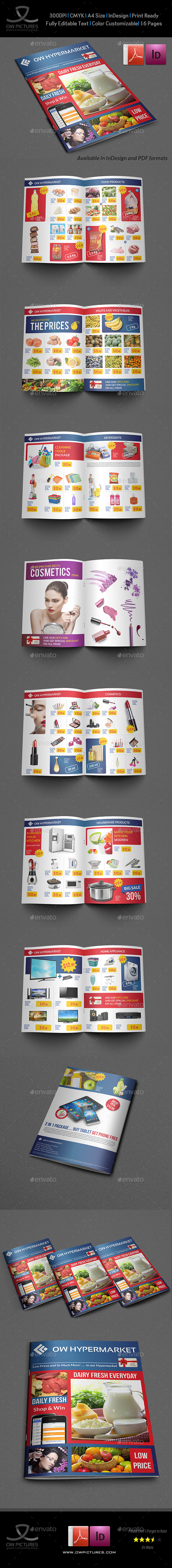 Supermarket Products Catalog Brochure Template Vol2 - Catalogs Brochures
