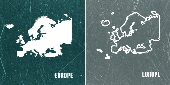 11 World's Continents/Regions Custom Map Shapes in Photoshop Shapes - product preview 4
