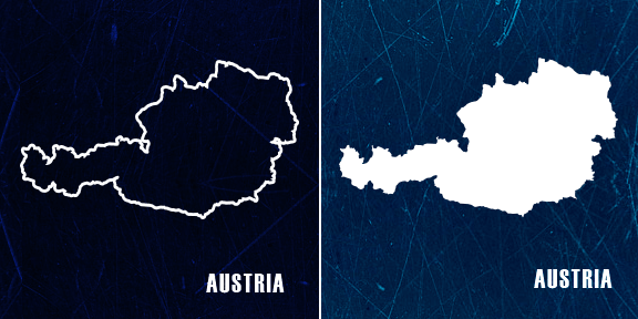 53 European Countries Custom Map Shapes in Photoshop Shapes - product preview 4