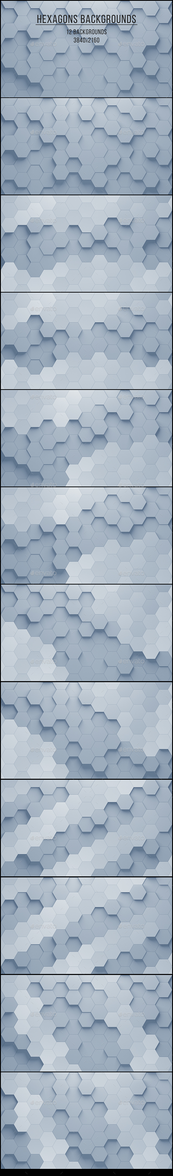 Hexagons Backgrounds - Abstract Backgrounds