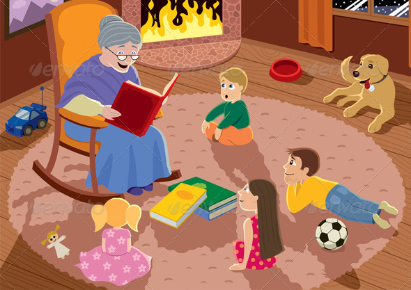 Grandmother - Characters Illustrations