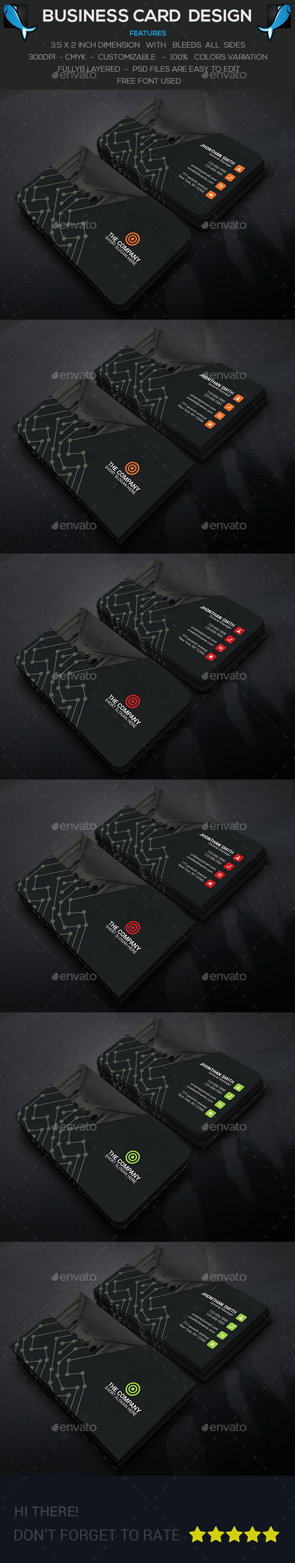 Engineer Business Card - Corporate Business Cards