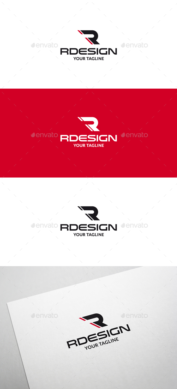 Rdesign R Letter Logo V2 - Letters Logo Templates