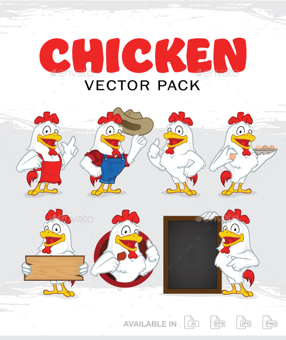 Chicken Mascot Character - Animals Characters