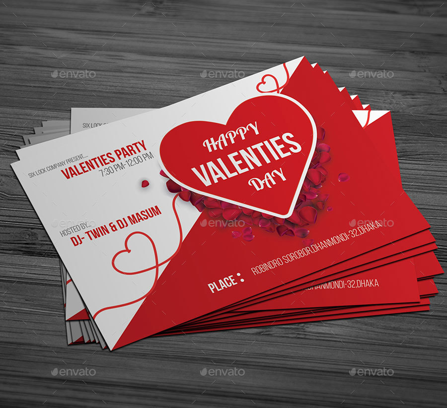 Valentine Post Card by SixLock | GraphicRiver