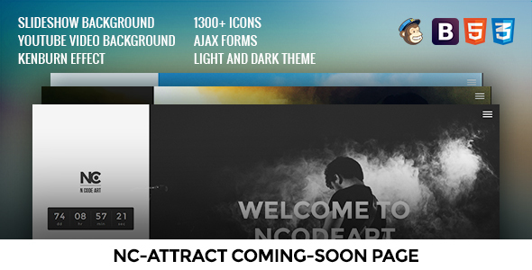 NC-Attract Coming-Soon Page - ThemeForest 14385355