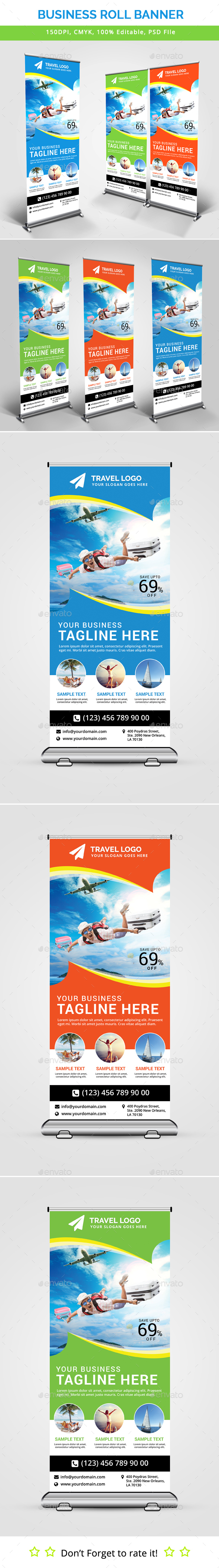 Business Roll Up Banner V23 - Signage Print Templates