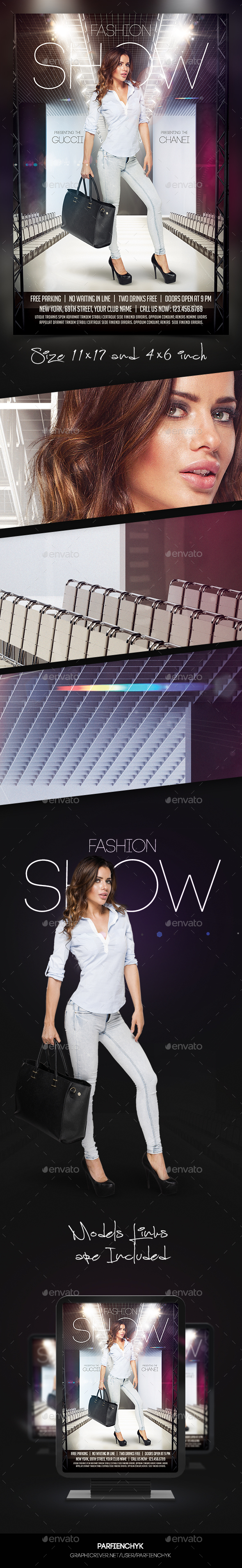 Fashion Show Flyer Template - Clubs & Parties Events