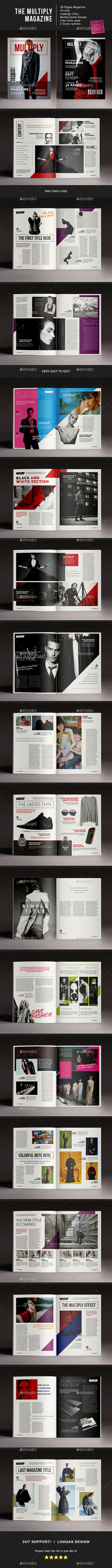 The Multiply Magazine Template - Magazines Print Templates