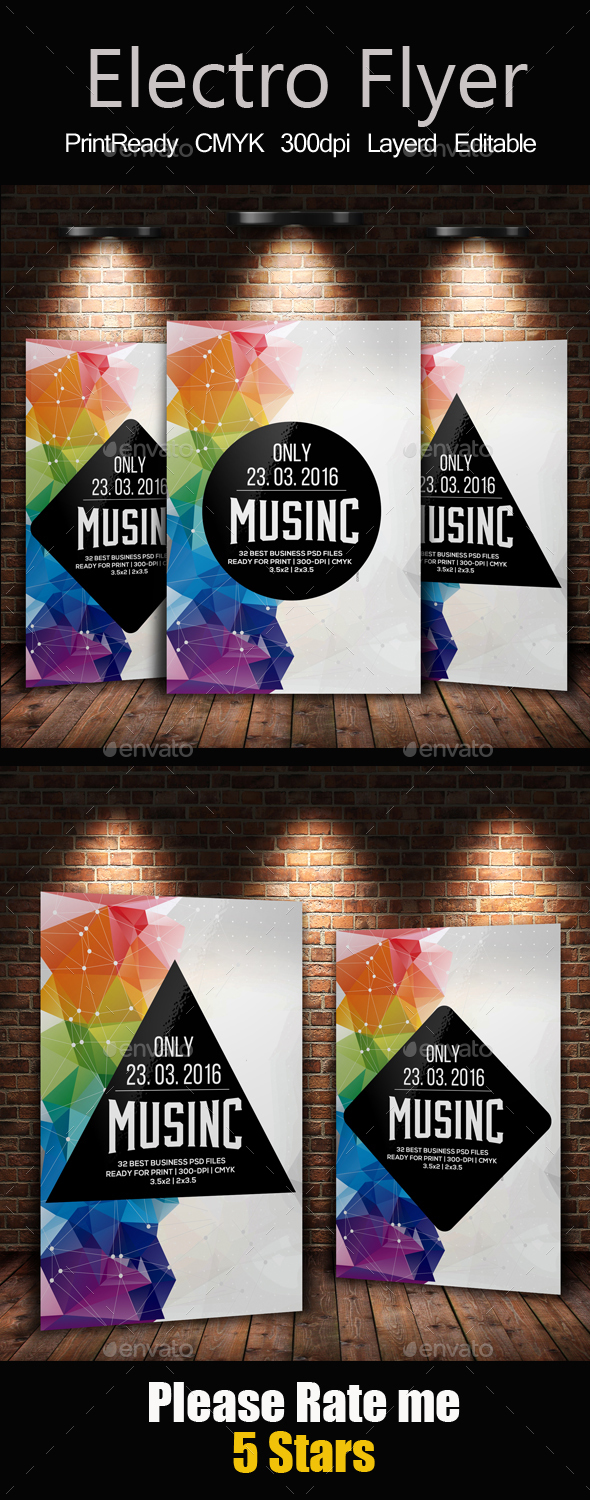 Abstract Electro Flyer - Clubs & Parties Events