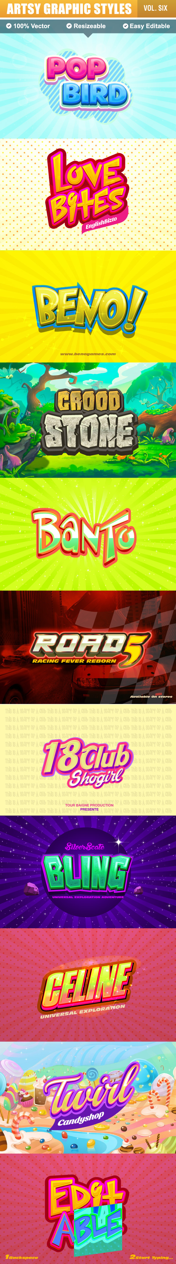 Game Logo Text Effect 2 - Styles Illustrator