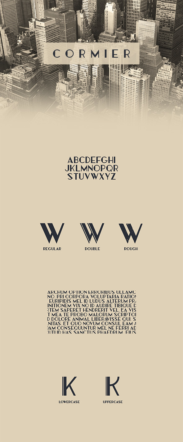 Cormier Typeface - Decorative Fonts