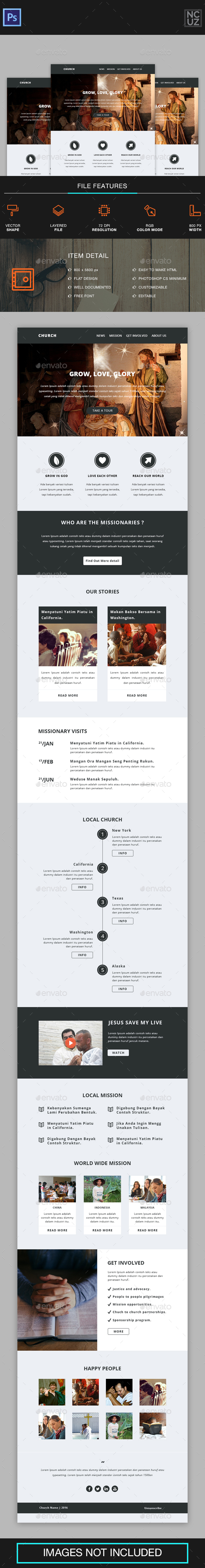 Church Missionaries e-Newsletter - E-newsletters Web Elements