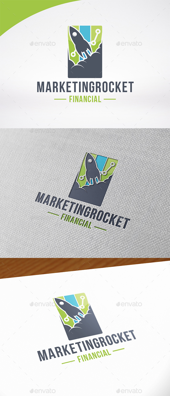 Marketing Rocket Logo Template - Symbols Logo Templates