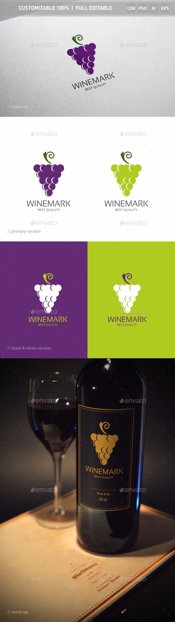 Grape Logo Template - Objects Logo Templates