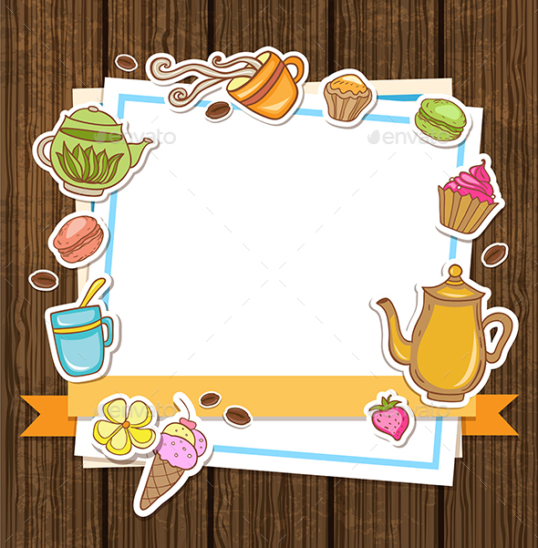 Tea, Coffee and Sweets - Food Objects