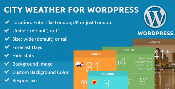 City Weather for - CodeCanyon 11271454