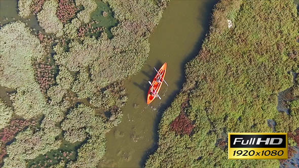 Canoeing Aerial View